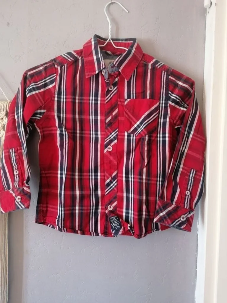 Chemise manche longue garçon 5ans timberland coton 